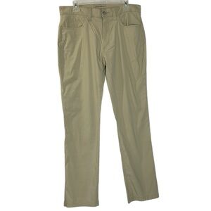 Eddie Bauer men’s pants 36 x32 Travex Beige‎ Tan Stretch Casual Hiking Outdoor